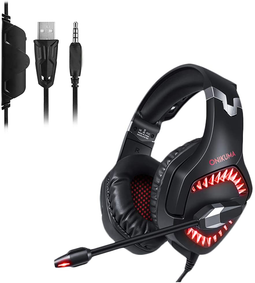 K1PRO Gaming Headset Stereo LED Headphone for Xbox-One PlayStation4 Game Headphones